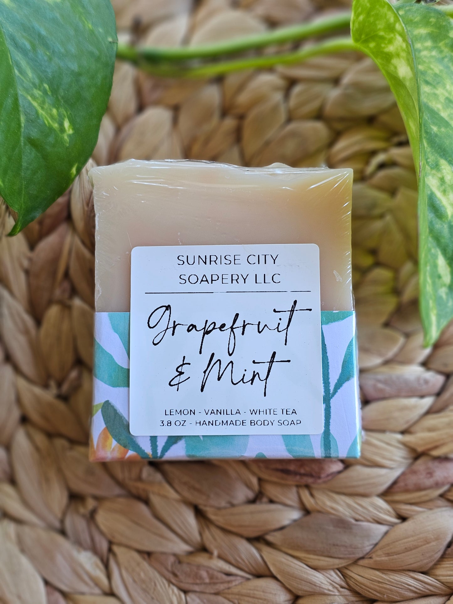 Grapefruit & Mint -Handmade Bar Soap