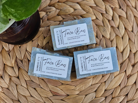 Face Bars (3 pack)- Handmade Bar Soap